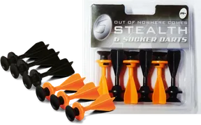 Darts-Pack= 6 Darts-Pfeile sz/oe f. SPORT-Armbrüste STEALTH - Bild 1