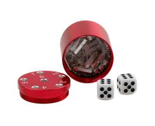 SUPER SIX "Travel" Alu, Rot Premium, 5+Ø5cm, Reisespiel - Bild 4