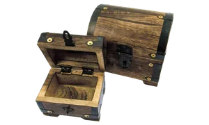 Schatzkiste/Bauerntruhe, 2er-SET,  Mango geflammt,  ca.14x11x13cm - Bild 3