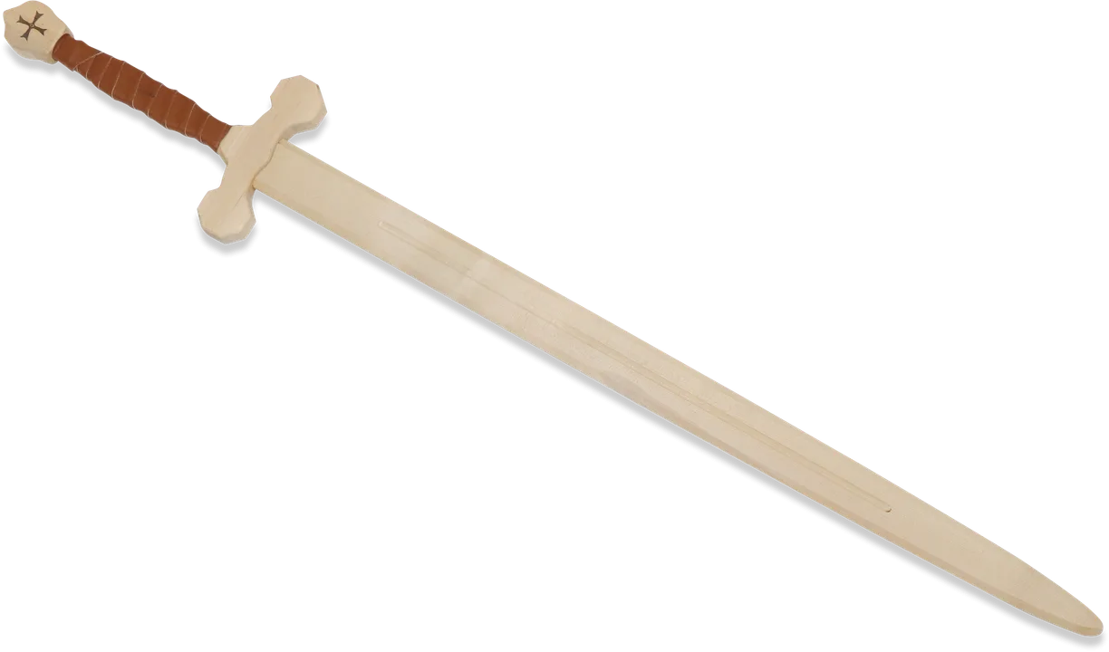 Zweihand-Schwert Templer, Birke, m. Wickelung., 100cm - Bild 1