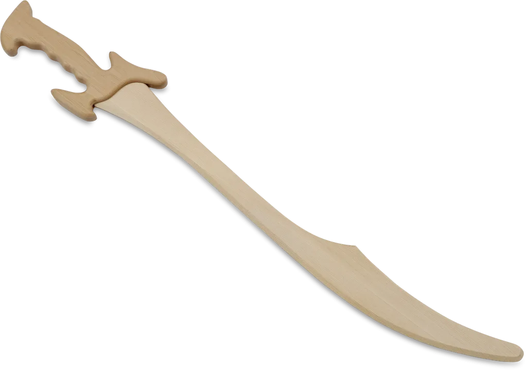 Langschwert 'Kumane' Holz, 66 cm, natur - Bild 1