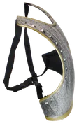 Brustpanzer Adler mit Gurten, 32x31 cm, Silber/Gold - Bild 7