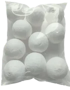 Papierkugel-Schleuder aus Erlenholz, Korb aus echtem Leder  + 10 Papierkugeln - Bild 4