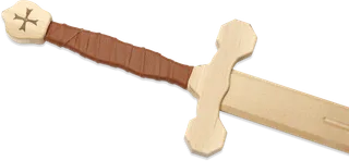 Zweihand-Schwert Templer, Birke, m. Wickelung., 100cm - Bild 3