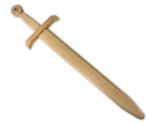 Schwert Edler Ritter, Buche massiv, ungeölt/natur, Premium - Bild 1