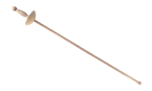 Glocken Degen Buche gedrechselter Griff, ca. 77cm, geölt - Bild 1