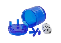 SUPER SIX "Travel" aus ABS - Blau, 5cm + Ø 5cm, Reisespiel - Bild 2