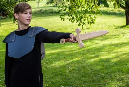 Templer-Dolch, Birke, m. Wickelung., 40cm - Bild 3