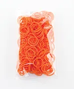 300 Stück + 12 S-Clips Elastiplay-Bänder orange - Bild 1