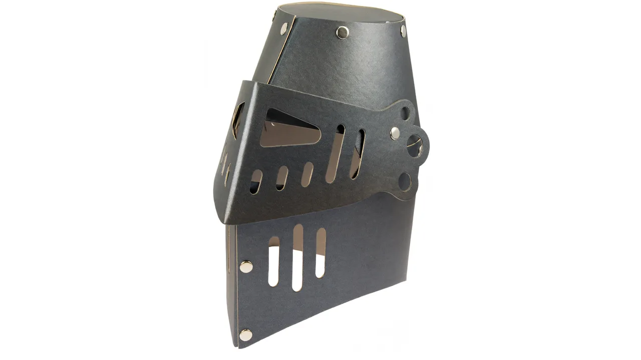 Ritterhelm schwarz, stabiler Karton - Bild 1