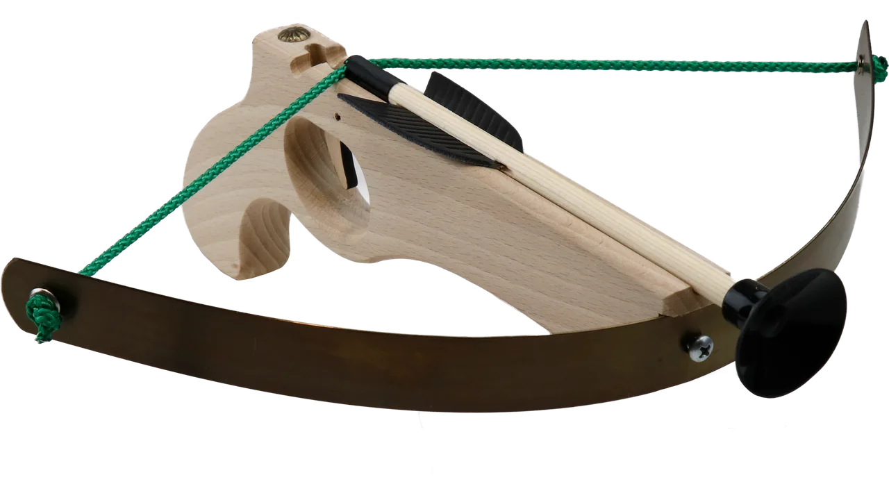 Armbrust kl., starker Stahl +3x1213 Pfeile, ab 12 Jahren - Bild 1