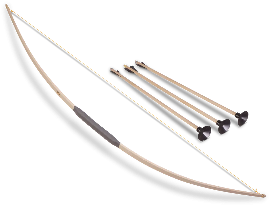 Sport-Bogen Esche, ca.120cm, +3 1202 Pfeile 50cm - Bild 1