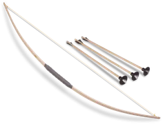 Sport-Bogen Esche, ca.120cm, +3 1202 Pfeile 50cm - Bild 1