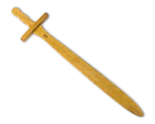 Schwert Knappe, Birke, geölt, ca. 55 cm - Bild 1