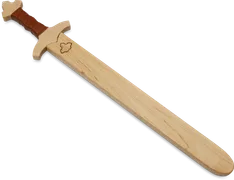 Schwert Set mit Holzhülle 'König Edward' 60cm, braune Wickl. - Bild 3