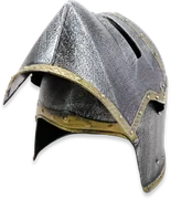 Kinder-Hundsgugel mit Klappvisier, Kunststoff, Silber/Gold - Bild 3