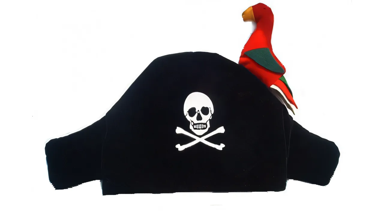 Piraten-Hut mit Papagei - Bild 1