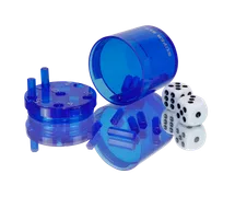 SUPER SIX "Travel" aus ABS - Blau, 5cm + Ø 5cm, Reisespiel - Bild 7