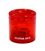 SUPER SIX "Travel" aus ABS - Rot, 5cm + Ø 5cm, Reisespiel - Bild 5