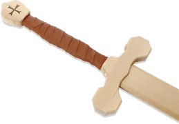 Zweihand-Schwert Templer, Birke, m. Wickelung., 100cm - Bild 2