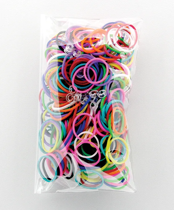 300 Stück + 12 S-Clips Elastiplay-Bänder multicolor - Bild 1