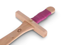 Schwert Prinzessin, Birke, pinke Kunstlederwickelung, 56 cm - Bild 2