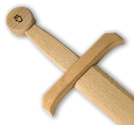 Schwert Edler Ritter, Buche massiv, ungeölt/natur, Premium - Bild 2