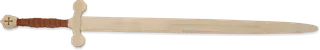 Zweihand-Schwert Templer, Birke, m. Wickelung., 100cm - Bild 4