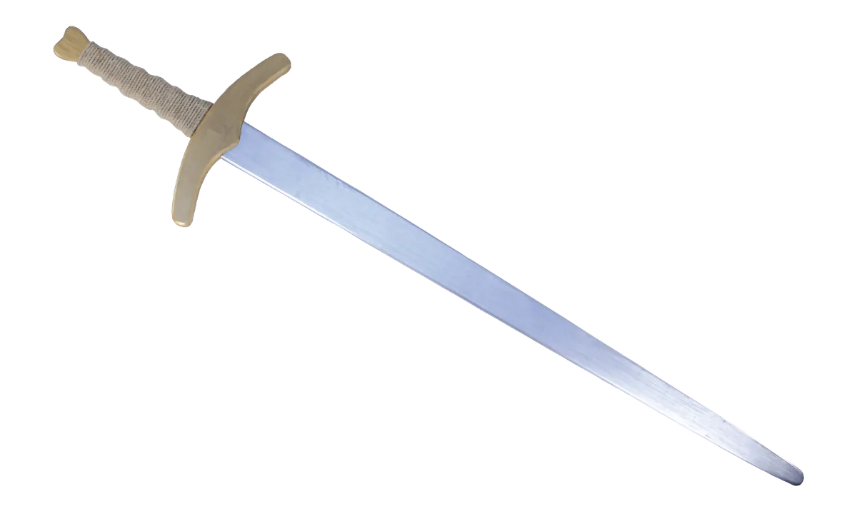 Zweihand-Prunkschwert silber/gold, Leinenwickelung, ca. 111cm - Bild 1