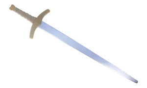 Zweihand-Prunkschwert silber/gold, Leinenwickelung, ca. 111cm - Bild 1