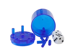 SUPER SIX "Travel" aus ABS - Blau, 5cm + Ø 5cm, Reisespiel - Bild 4