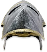 Kinder-Hundsgugel mit Klappvisier, Kunststoff, Silber/Gold - Bild 5