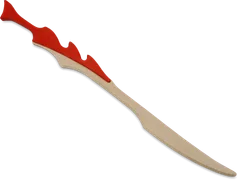 Langschwert 'Rote Drachenschuppe', teilbemalt, 67cm - Bild 1