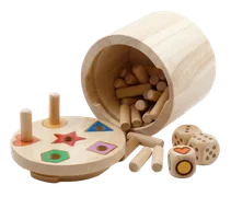 SUPER SIX "Family" HOLZ, 10+Ø10cm, Beidseitig bespielbar! - Bild 5