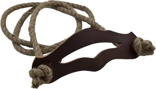 Schwertgürtel, Leder mit Hanfseil, ca. 1m lang - Bild 1