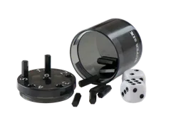 SUPER SIX 3er-SET "Travel" aus ABS - Rot, Blau & Schwarz, 5cm+ Ø 5cm, Reisespiel - Bild 6