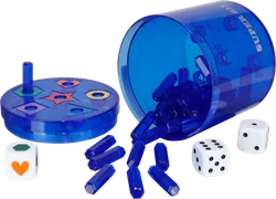 SUPER SIX "Family" ABS Blau,10+Ø10cm, Beidseitig bespielbar! - Bild 2