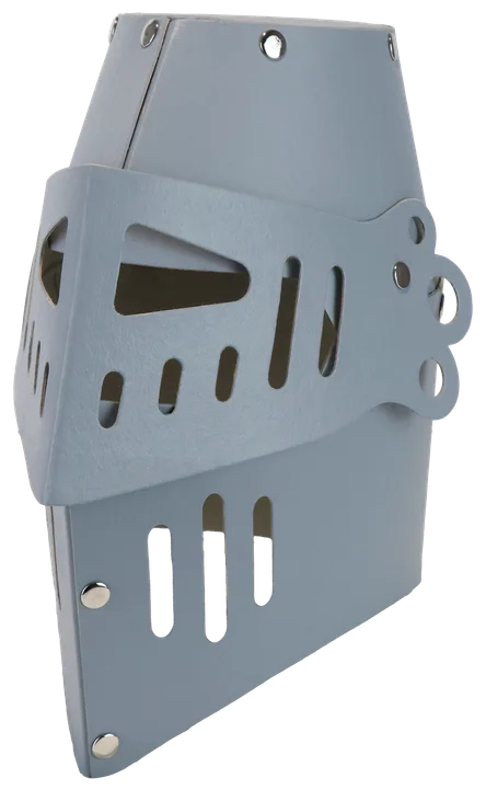 Ritterhelm silber, stabiler Karton - Bild 1