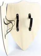 Ritter-Schild ADLER, Holz, 2 Ledergriffe, 49x32cm - Bild 2