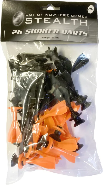 Darts-Pack= 25 Darts-Pfeile sz/oe f. SPORT-Armbrust STEALTH