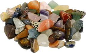Echte Halbedelsteine A-Qualität, ca 150 g im Beutel, 15-35mm - Bild 1