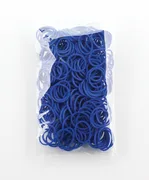 100 Stück + 5 S-Clips Elastiplay-Bänder navyblau - Bild 1