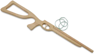 Kinder-Gewehr m Funktion, 'Wettkampf' Erle (schießt Gummis) - Bild 3