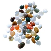 Echte Halbedelsteine, ca. 150g im Beutel, 15-20mm