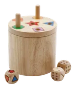 SUPER SIX "Family" HOLZ, 10+Ø10cm, Beidseitig bespielbar! - Bild 3