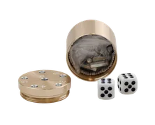 SUPER SIX "Travel" Alu, Gold, Premium, 5+Ø5cm, Reisespiel - Bild 4