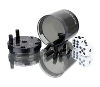 SUPER SIX "Travel" aus ABS - Schwarz, 5cm+ Ø 5cm, Reisespiel - Bild 7