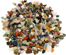 Echte Halbedelsteine A-Qualität, ca 1.000 g (1 kg) im Beutel, 15-35mm - Bild 1