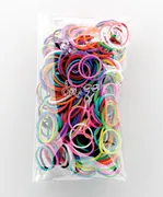 100 Stück + 5 S-Clips Elastiplay-Bänder mulitcolor - Bild 1