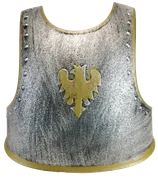 Brustpanzer Adler mit Gurten, 32x31 cm, Silber/Gold - Bild 4